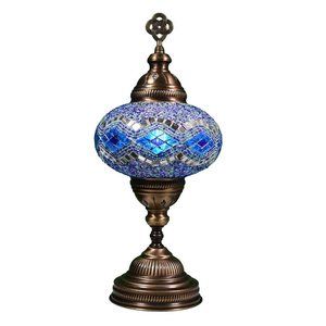 Handmade 14" Turkish Mosaic Table Lamp Bedside Night Lamp BSC8